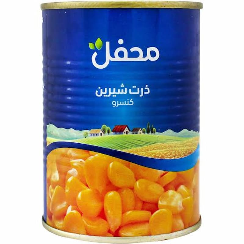 کنسرو ذرت شیرین محفل انتخابی ویژه برای سفره های روزانه